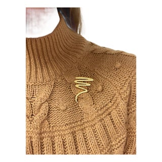 Paloma Picasso for Tiffany & Co. 18k Yellow Gold Zig Zag Scribble Brooch For Sale