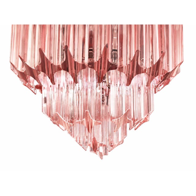 Pink Murano Glass Chandelier, 1980s For Sale - Image 17 of 18