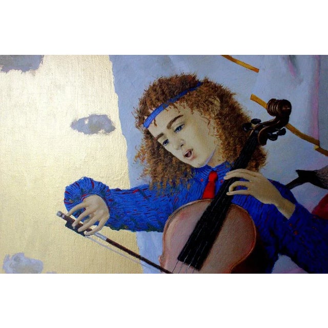 Tatyana Palchuk, Duet with Cellist, 2016, Oil on Canvas For Sale - Image 4 of 11