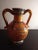 Brown 1950s Achilles Amphora Dual Handle Ceramic Vase Made in Greece For Sale - Image 8 of 8