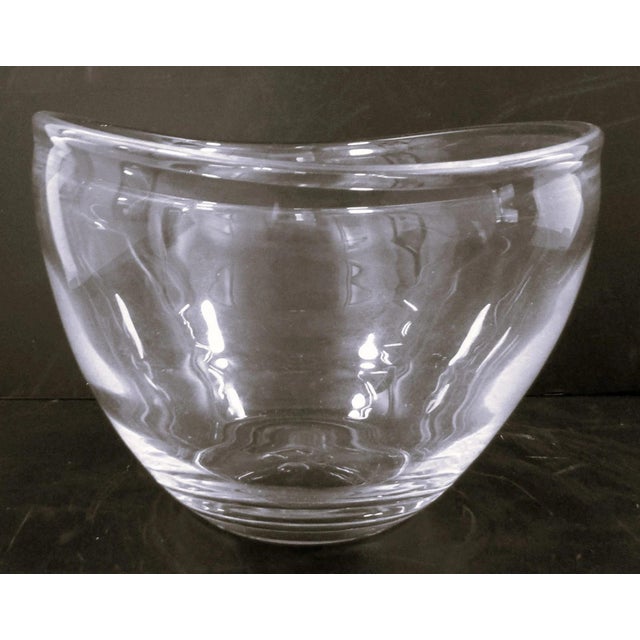 Simon Pearce Simon Pearce Hand Blown Glass Barre Oval Bowls Set of 4 For Sale - Image 4 of 16