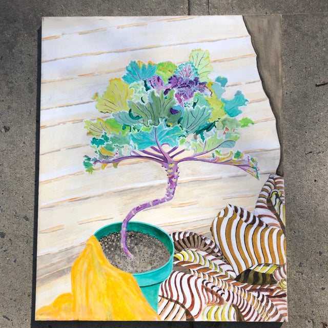 Original Vintage Contemporary Impressionist Colorful Still Life Painting For Sale In Philadelphia - Image 6 of 6