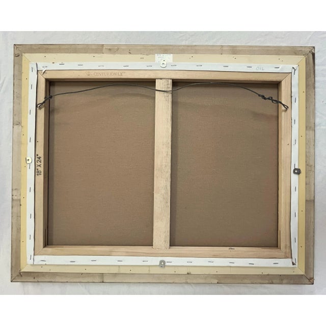 Signed Original Oil Painting by Karen Reinhart (American, 1938-2023) Titled 'Tuscan Countryside' For Sale - Image 11 of 12