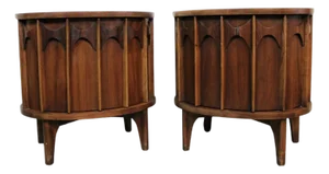 Mid 20th Century Pair of Kent-Coffey 'Perspecta' Night Stands