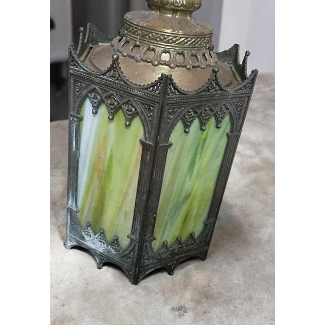 Metal California Lighthouse Gothic Revival Hanging Lamp For Sale - Image 7 of 12