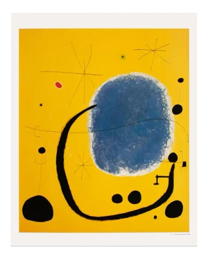1996 After Joan Miro "The Gold of the Azure" Second German Edition Poster