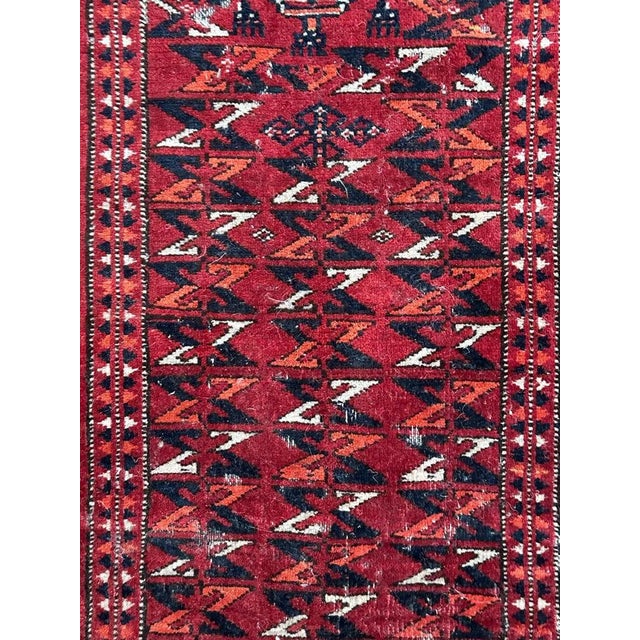 Antique Distressed Tribal Turkmen Rug, 1890s For Sale - Image 18 of 18
