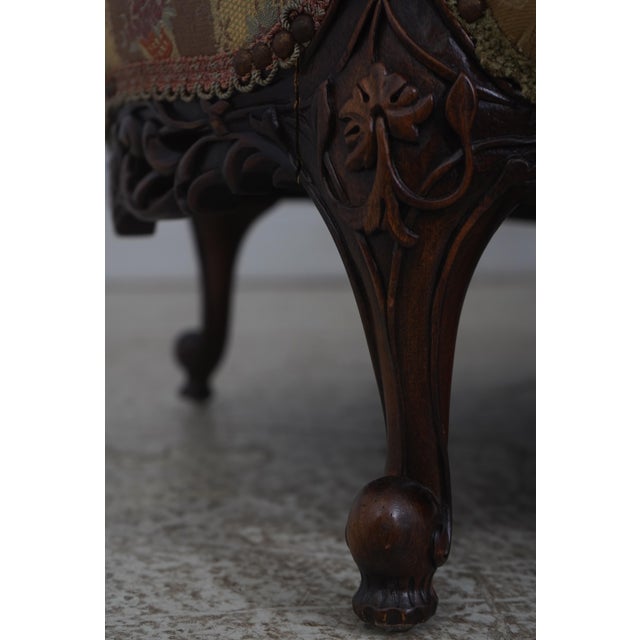 Brown Ej Victor Carol Bolton Victorian Style Sofa For Sale - Image 8 of 18