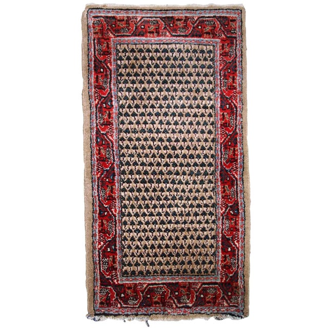 1970s Handmade Vintage Indian Seraband Rug For Sale - Image 10 of 10