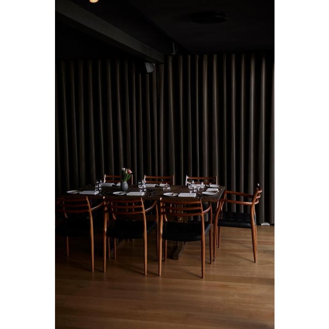 Wood Gaspard Dark Oak and Brass Dining Table 240 by Eberhart Furniture For Sale - Image 7 of 10