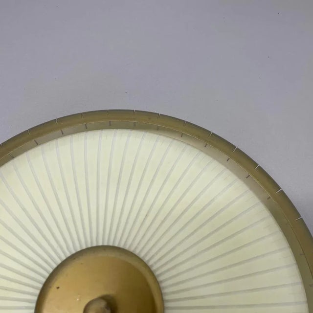 Metal Round Metal Wall Light in the style of Gio Ponti, 1950s For Sale - Image 7 of 18