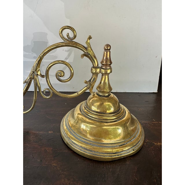 Pair of English 19th Century Brass Piano Candleholders Signed Wt&s For Sale - Image 4 of 14