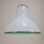 Mid-Century Modern Italian Murano Cased Glass Pendant Light with Green Trim, 1970s For Sale - Image 15 of 15