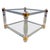 Metal Vintage Acrylic and Brass Coffee Table, 1970s For Sale - Image 7 of 7