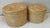 Wood Vintage Lidded Nesting Baskets - Set of 2 For Sale - Image 7 of 9