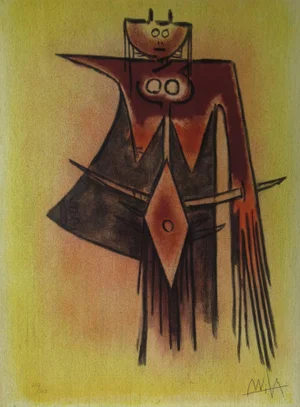 Wifredo Lam, Demoiselle Blasonee, from the suite Pleni Luna., 1974