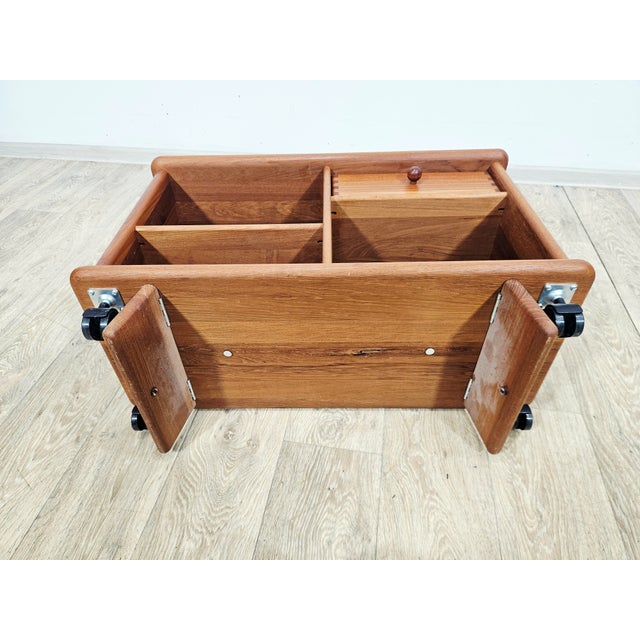 Scandinavian Teak TV Hi-Fi Cabinet, 1970s For Sale - Image 11 of 13