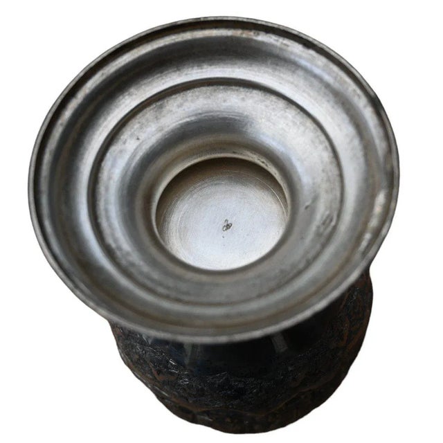 Islamic Qajar Indo-Persian Silver Vase For Sale - Image 10 of 11