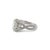 Early 21st Century 18k White Gold Gia 1.01ct Cushion Cut Diamond Crossover Shank Engagement Ring For Sale - Image 5 of 12