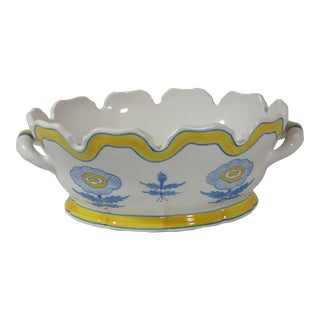 1980s Tiffany Porcelain Bowl Made in Italy For Sale