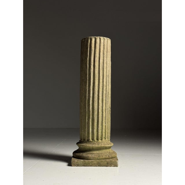 Vintage Composite Stone Column For Sale - Image 6 of 13