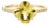 Modern Glam 2.04ct Lemon Topaz Diamond Clover Cocktail Ring in 14k Gold Size 9 For Sale