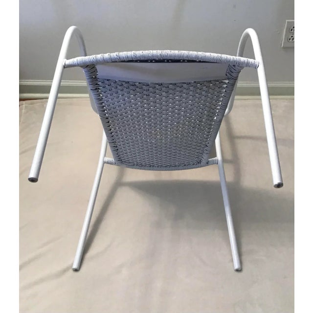 1970s Vintage Nautical Rope Easy Chair With Armrests For Sale - Image 9 of 13