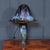 Large Vintage French Iridescent Art Glass Mushroom Lamp, 1960 For Sale - Image 9 of 18