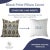Not Yet Made - Made To Order Fabdivine Traditional Sadabahar Block Print Linen Blend Cushion Cover- 26x26 For Sale - Image 5 of 5