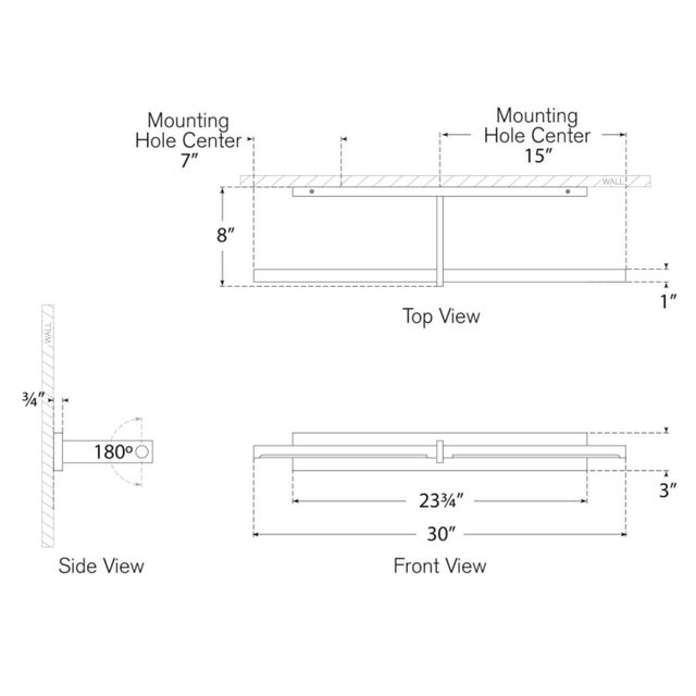Kelly Wearstler for Visual Comfort Signature Axis 30" Picture Light in Antique-Burnished Brass For Sale In Houston - Image 6 of 8