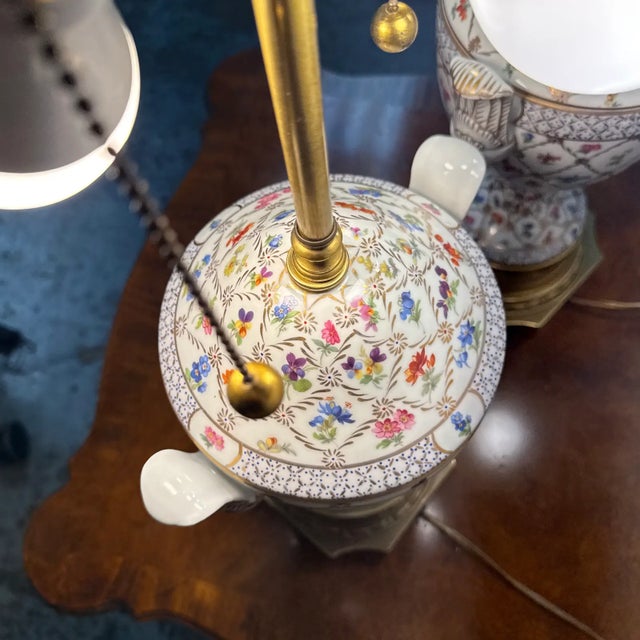 Frederick Cooper Vintage Porcelain Table Lamps, Pair For Sale - Image 10 of 12