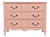 Bodart French Provincial Louis XV Pink Lacquered Dresser Chest, Newly Refinished For Sale