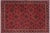 Anitque Red Handknotted Wool Rug 6.5x9.7 For Sale - Image 9 of 9