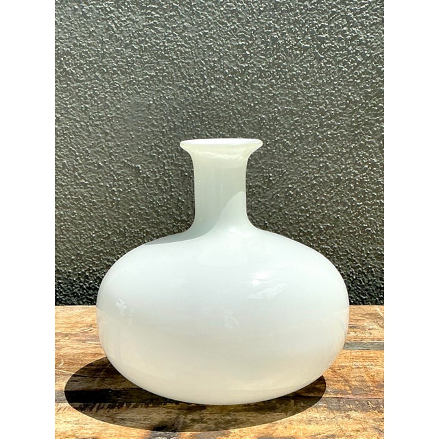Glass Vintage Glass Long Neck Bottle For Sale - Image 7 of 12