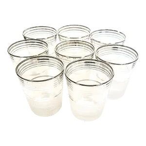 Mid-Century Dorothy Thorpe Double Old Fashioned Glasses- Set of Eight