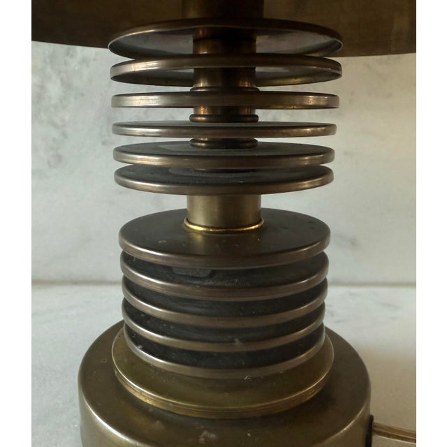 Hans-Agne Jakobsson Vintage Brass Mushroom Table Lamp Attributed to Hans-Agne Jakobsson For Sale - Image 4 of 12