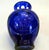 Art Deco Cobalt Blue Cut Glass Vases, Set of 2 For Sale - Image 3 of 5