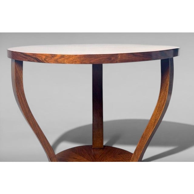 Mid 20th Century Art Deco Italian Walnut Coffee Table For Sale - Image 11 of 18