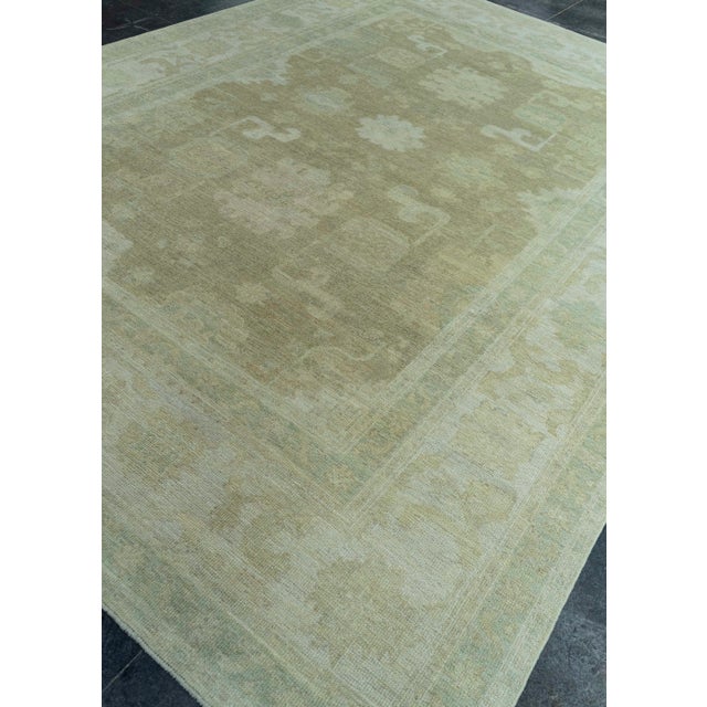 Turkish Oushak Rug 8'11" x 12'4" #19357 For Sale In Houston - Image 6 of 8