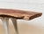 Chestnut French Vintage Live Edge Modernist Entry Table For Sale - Image 8 of 12