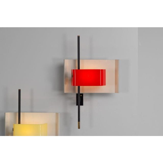 Stilnovo Model 2020 Wall Lamps attributed to Bruno Gatta for Stilnovo, Italy, 1955, Set of 2 For Sale - Image 4 of 16