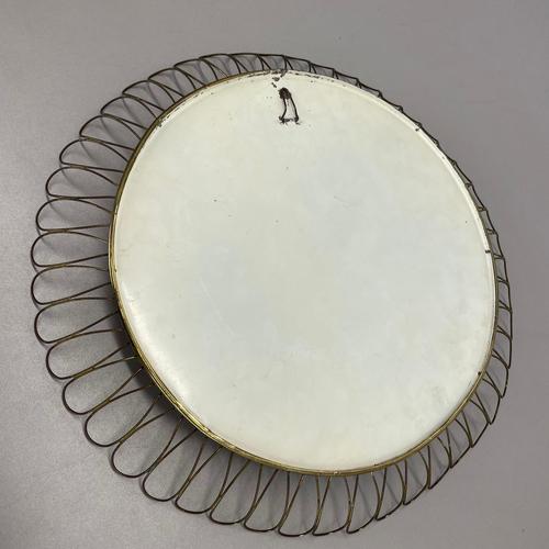 Brass Metal Round Mirror by Josef Frank for Svenskt Tenn, 1960s For Sale - Image 17 of 18