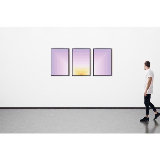 Infinite Dawn is a limited-edition giclée print triptych that explores the quiet power of geometric modernism through...