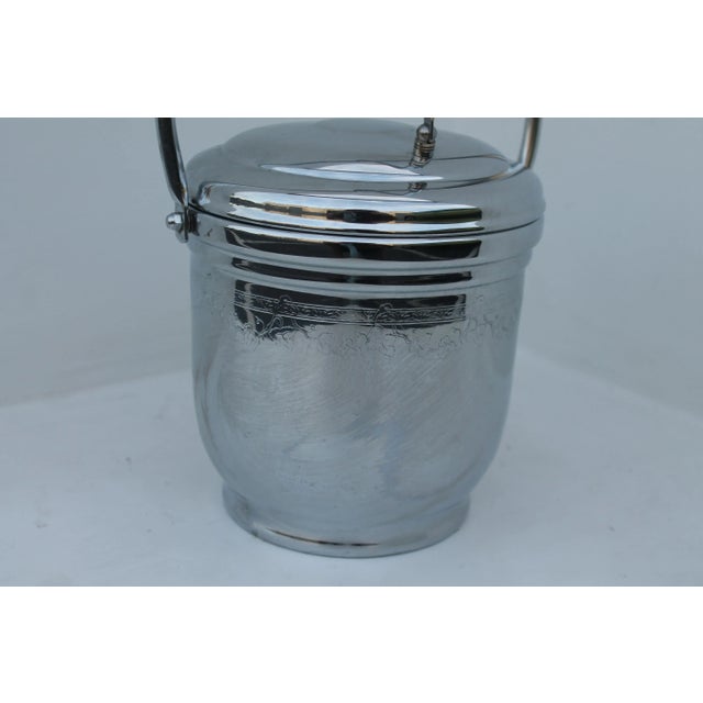 Mid-Century Modern 1970s Mid-Century Modern United Sold Brass Co. u.s.a. Chrome Ice Bucket For Sale - Image 3 of 10