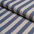 SAMPLE - Schumacher Hanson Indoor/Outdoor Stripe Fabric In Navy For Sale