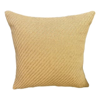Linen Herringbone Minimalist Cushion Cover For Sale