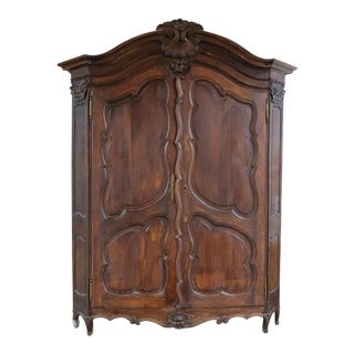 Early 19th-C. French Provincial Oversized Wardrobe For Sale