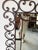 Metal Large- Vintage Hollywood Regency Style Ornate Iron Wall Mirror For Sale - Image 7 of 12