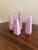 Contemporary Set of Five Pink and Cream Marble Grand Tour Obelisks, Late 20th Century For Sale - Image 3 of 11