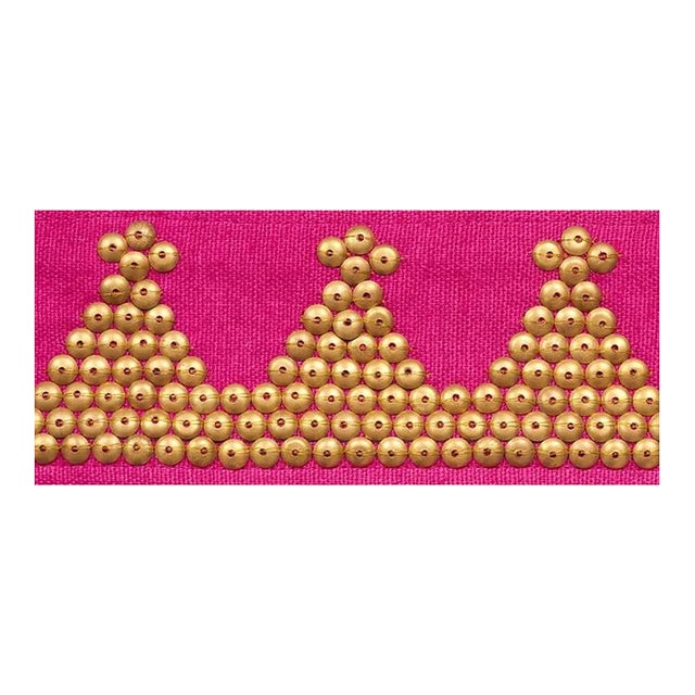 Schumacher X Johnson Hartig Tim Tim Tape in Magenta For Sale